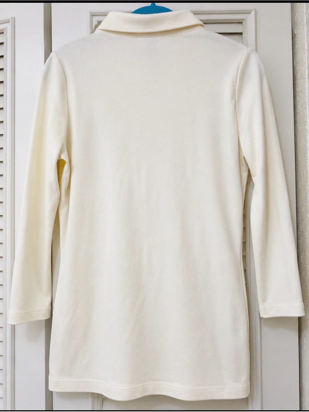 Lauren Ralph Lauren Cream 3/4 Sleeve Polo Gold Crest Buttons S/P NWT As is - Picture 5 of 10
